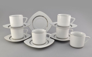 Набор чашек (6 шт) с блюдцем 0,2 мл. арт. 69160415-0011