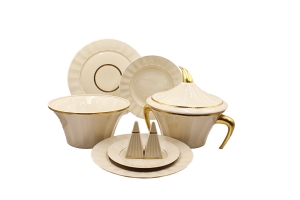 Сервиз столовый на 6 персон. Древний Египет (слоновая кость) арт.61562011-2015k