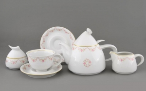 Чайный сервиз на 6 персон Мелкие цветы арт.52160728-0158