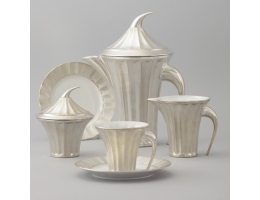 Сервиз чайный 15 предметов, Древний Египет серебро